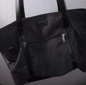 Stylish Black Laptop Messenger USB Tote Bag By Relavel